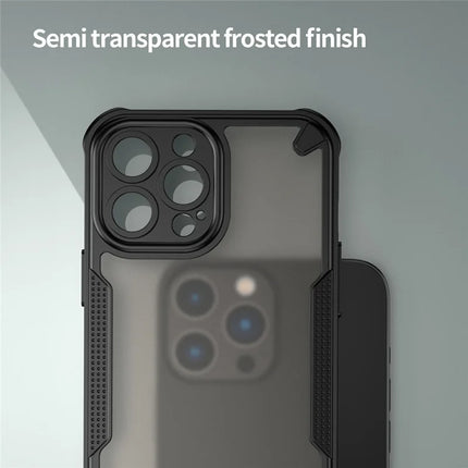 For iPhone 13 Pro Max Case PC+TPU Frosted Phone Back Cover