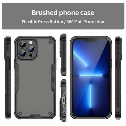 For iPhone 13 Pro Max Case PC+TPU Frosted Phone Back Cover