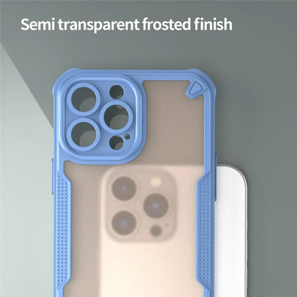 For iPhone 13 Pro Max Case PC+TPU Frosted Phone Back Cover