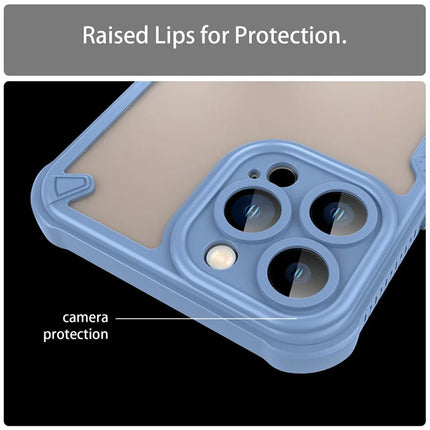 For iPhone 13 Pro Max Case PC+TPU Frosted Phone Back Cover