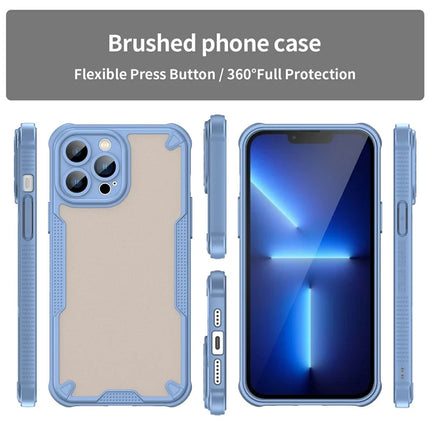 For iPhone 13 Pro Max Case PC+TPU Frosted Phone Back Cover