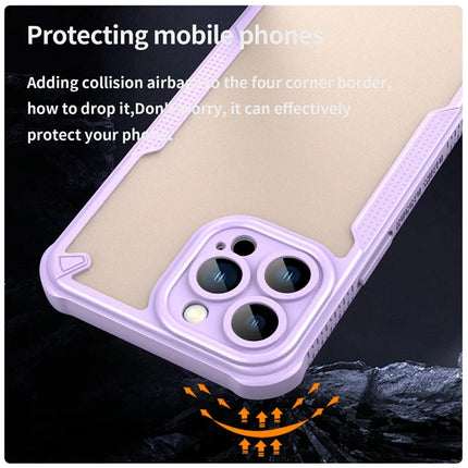 For iPhone 13 Pro Max Case PC+TPU Frosted Phone Back Cover