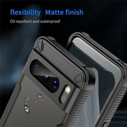 For Google Pixel 8 Pro Case PC+TPU Frosted Phone Back Cover