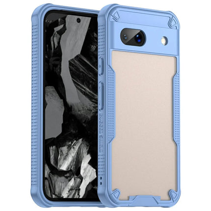 For Google Pixel 8a Case PC+TPU Frosted Phone Back Cover - Blue