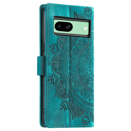Style 018 For Google Pixel 8a Case Imprinted Totem Skin Feel Wallet Leather Phone Cover