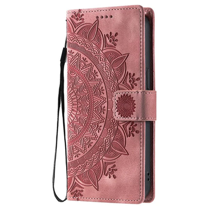 Style 018 For Google Pixel 8a Case Imprinted Totem Skin Feel Wallet Leather Phone Cover