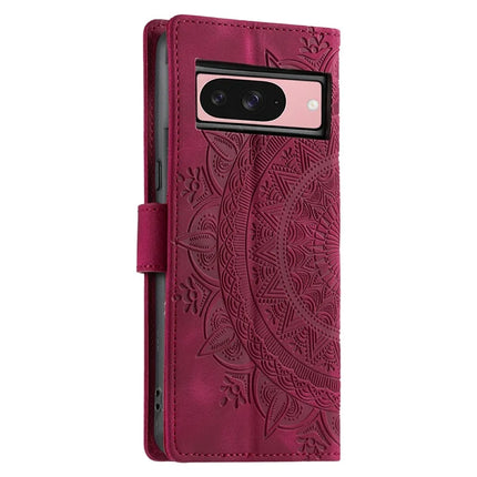 Style 018 For Google Pixel 9 Pro  /  Pixel 9 Case Imprinted Totem Skin Feel Wallet Leather Phone Cover