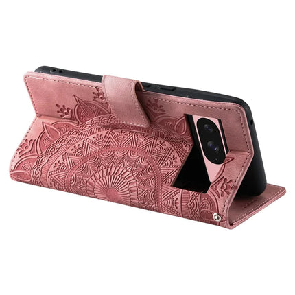 Style 018 For Google Pixel 9 Pro  /  Pixel 9 Case Imprinted Totem Skin Feel Wallet Leather Phone Cover