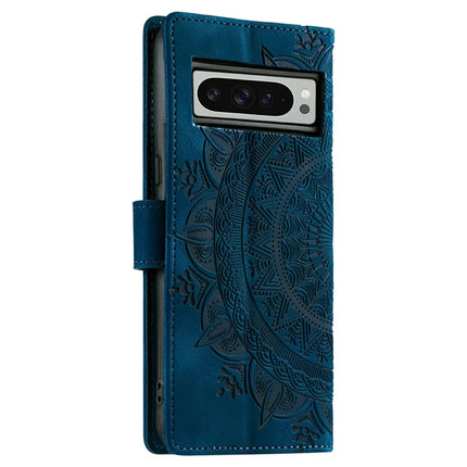 Style 018 For Google Pixel 9 Pro XL Case Imprinted Totem Skin Feel Wallet Leather Phone Cover