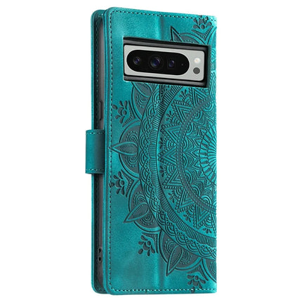 Style 018 For Google Pixel 9 Pro XL Case Imprinted Totem Skin Feel Wallet Leather Phone Cover