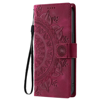 Style 018 For Google Pixel 9 Pro XL Case Imprinted Totem Skin Feel Wallet Leather Phone Cover