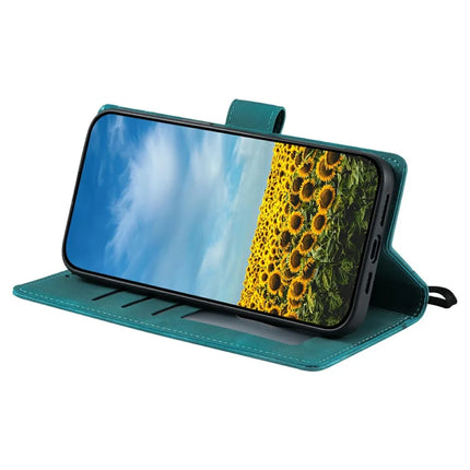 For Motorola Moto G35 5G Case Imprinted Totem Skin Feel Wallet Leather Phone Cover