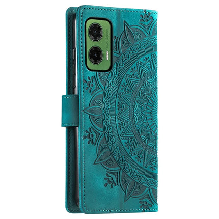 For Motorola Moto G35 5G Case Imprinted Totem Skin Feel Wallet Leather Phone Cover