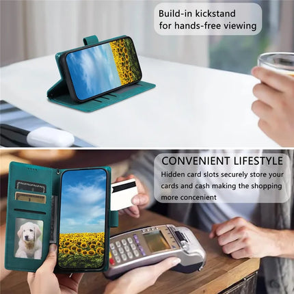 Style 018 For Honor Magic7 Lite 5G / X9c 5G / X60 Pro 5G Case Imprinted Totem Skin Feel Wallet Leather Phone Cover