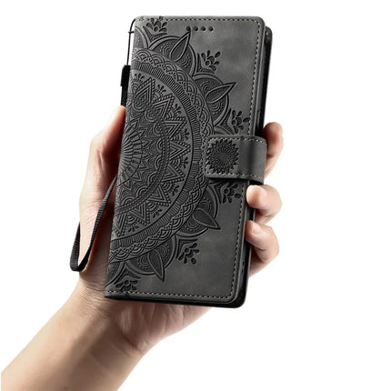 Style 018 For Honor Magic7 Lite 5G / X9c 5G / X60 Pro 5G Case Imprinted Totem Skin Feel Wallet Leather Phone Cover