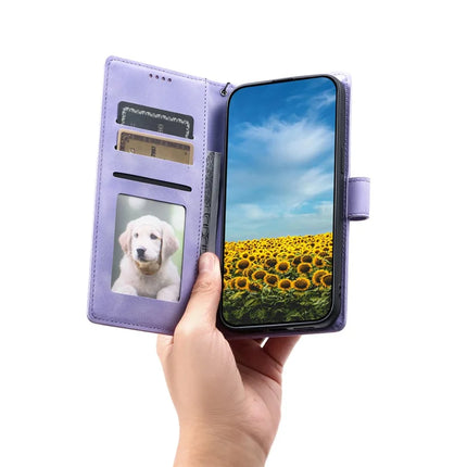 Style 018 For Honor Magic7 Lite 5G / X9c 5G / X60 Pro 5G Case Imprinted Totem Skin Feel Wallet Leather Phone Cover