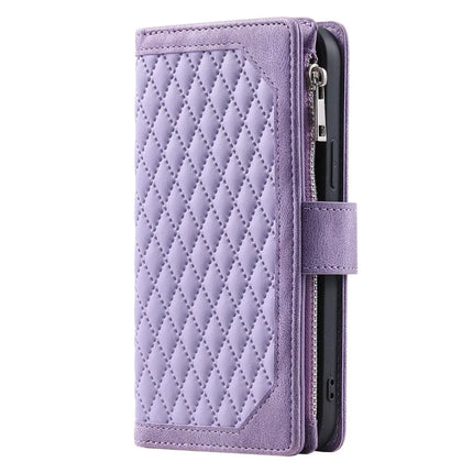 Style 005 For Honor Magic7 Lite 5G / X9c 5G / X60 Pro 5G Wallet Case Rhombus Stitching Line PU Leather Phone Cover