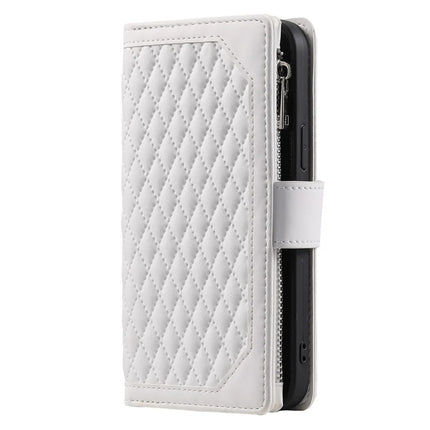 Style 005 For Honor Magic7 Lite 5G / X9c 5G / X60 Pro 5G Wallet Case Rhombus Stitching Line PU Leather Phone Cover