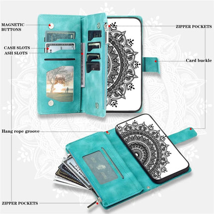 Style 006 For Honor Magic7 Lite 5G / X9c 5G / X60 Pro 5G Wallet Case PU Leather Phone Cover Mandala Flower Pattern