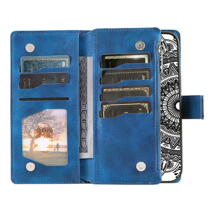 Style 006 For Honor Magic7 Lite 5G / X9c 5G / X60 Pro 5G Wallet Case PU Leather Phone Cover Mandala Flower Pattern