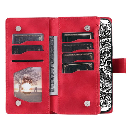 Style 006 For Honor Magic7 Lite 5G / X9c 5G / X60 Pro 5G Wallet Case PU Leather Phone Cover Mandala Flower Pattern