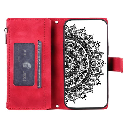 Style 006 For Honor Magic7 Lite 5G / X9c 5G / X60 Pro 5G Wallet Case PU Leather Phone Cover Mandala Flower Pattern