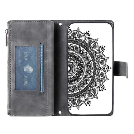 Style 006 For Honor Magic7 Lite 5G / X9c 5G / X60 Pro 5G Wallet Case PU Leather Phone Cover Mandala Flower Pattern