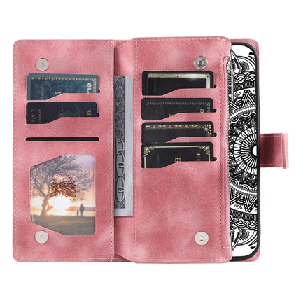 Style 006 For Honor Magic7 Lite 5G / X9c 5G / X60 Pro 5G Wallet Case PU Leather Phone Cover Mandala Flower Pattern