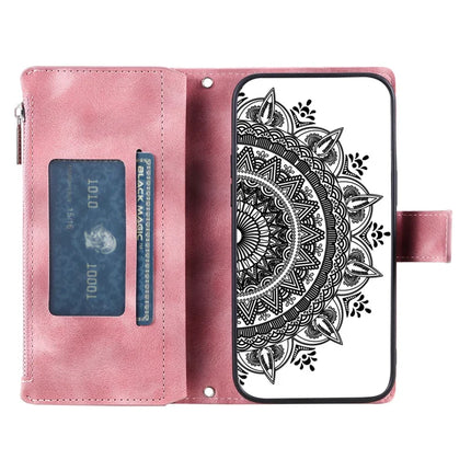 Style 006 For Honor Magic7 Lite 5G / X9c 5G / X60 Pro 5G Wallet Case PU Leather Phone Cover Mandala Flower Pattern