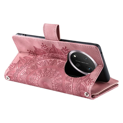 Style 006 For Honor Magic7 Lite 5G / X9c 5G / X60 Pro 5G Wallet Case PU Leather Phone Cover Mandala Flower Pattern