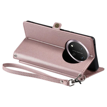For Honor Magic7 Lite 5G / X9c 5G / X60 Pro 5G Leather Case Wallet Stand Phone Cover with Straps