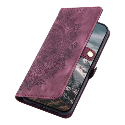 Style 016 For Honor Magic7 Lite 5G / X9c 5G / X60 Pro 5G Case Skin Feel Totem Imprinted Wallet Leather Phone Cover
