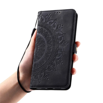 Style 016 For Honor Magic7 Lite 5G / X9c 5G / X60 Pro 5G Case Skin Feel Totem Imprinted Wallet Leather Phone Cover