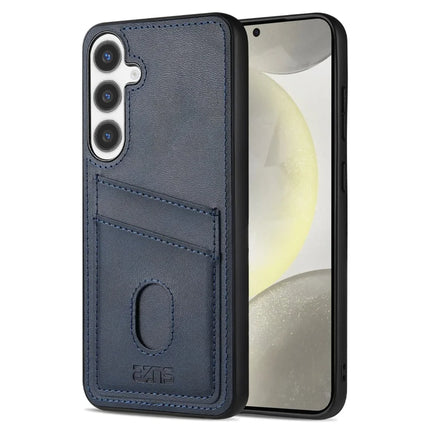 AZNS K1 Series For Samsung Galaxy A36 5G Case Calf Texture Anti-Drop PU+TPU Phone Cover - Blue
