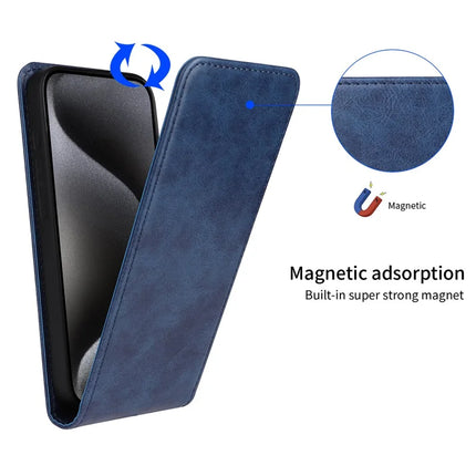 For HMD Skyline Case with Card Slot Magnetic Vertical Flip Leather Phone Cover