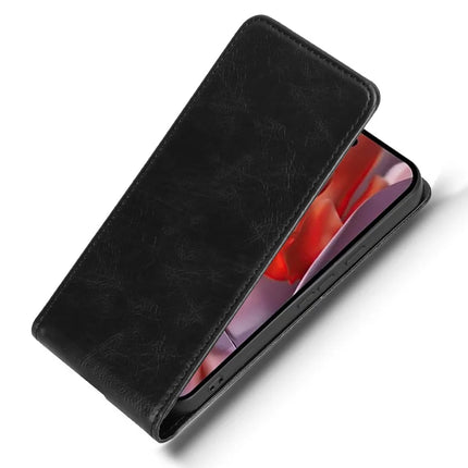 For Google Pixel 9a Case with Card Slot Magnetic Vertical Flip Leather Phone Cover
