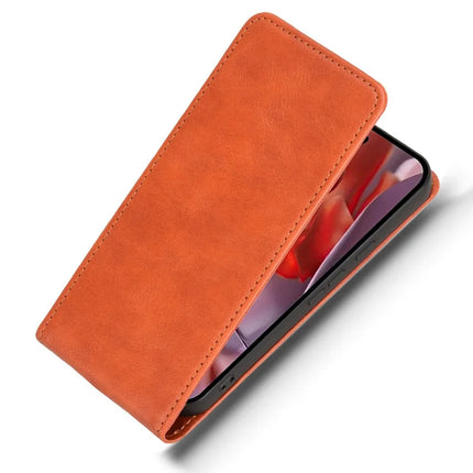 For Google Pixel 9a Case with Card Slot Magnetic Vertical Flip Leather Phone Cover