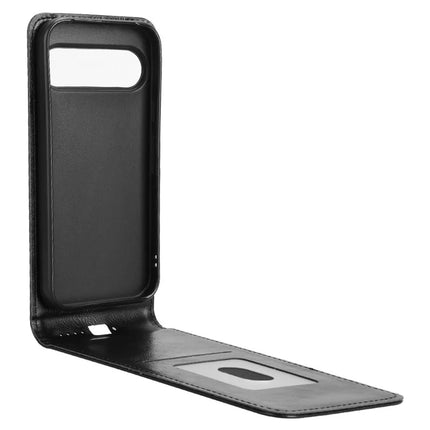 For Google Pixel 9 Case with Card Slot Magnetic Vertical Flip Leather Phone Cover