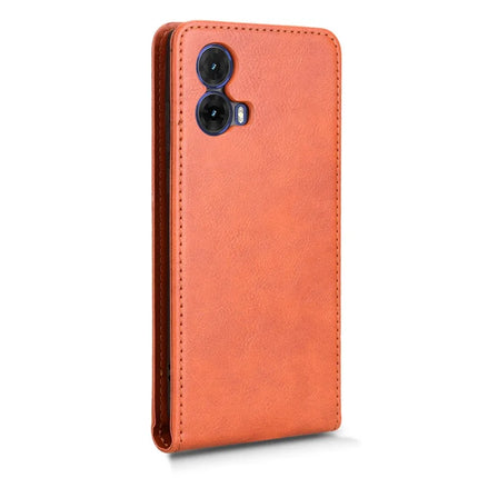 For Motorola Moto G85 5G  /  S50 Neo 5G Case with Card Slot Magnetic Vertical Flip Leather Phone Cover