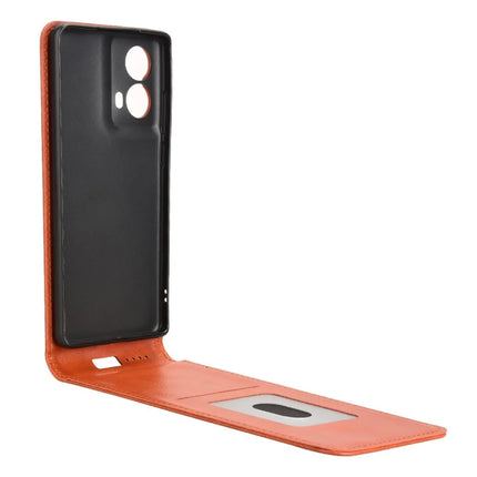 For Motorola Moto G85 5G  /  S50 Neo 5G Case with Card Slot Magnetic Vertical Flip Leather Phone Cover