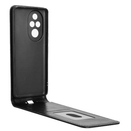 For Honor 200 Pro 5G Case with Card Slot Magnetic Vertical Flip Leather Phone Cover