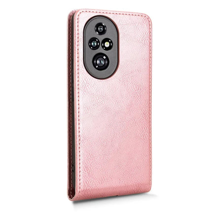 For Honor 200 Pro 5G Case with Card Slot Magnetic Vertical Flip Leather Phone Cover