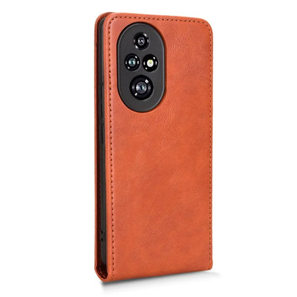 For Honor 200 Pro 5G Case with Card Slot Magnetic Vertical Flip Leather Phone Cover