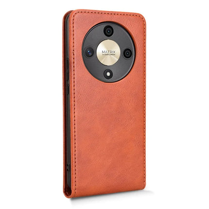 For Honor Magic6 Lite 5G  /  X9b 5G Case with Card Slot Magnetic Vertical Flip Leather Phone Cover