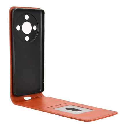 For Honor Magic6 Lite 5G  /  X9b 5G Case with Card Slot Magnetic Vertical Flip Leather Phone Cover