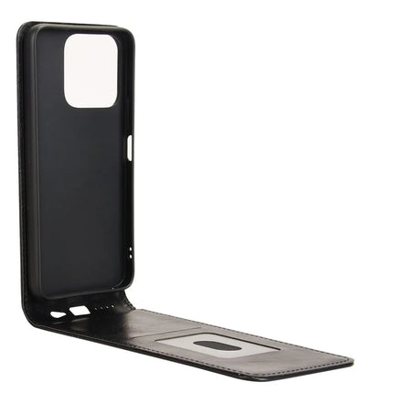 For Honor X5b  /  X5b Plus Case with Card Slot Magnetic Vertical Flip Leather Phone Cover