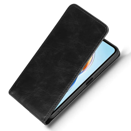 For Honor X5b  /  X5b Plus Case with Card Slot Magnetic Vertical Flip Leather Phone Cover