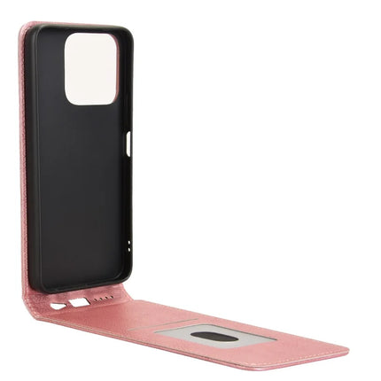 For Honor X5b  /  X5b Plus Case with Card Slot Magnetic Vertical Flip Leather Phone Cover
