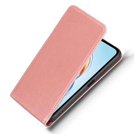 For Honor X5b  /  X5b Plus Case with Card Slot Magnetic Vertical Flip Leather Phone Cover