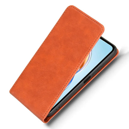 For Honor X5b  /  X5b Plus Case with Card Slot Magnetic Vertical Flip Leather Phone Cover
